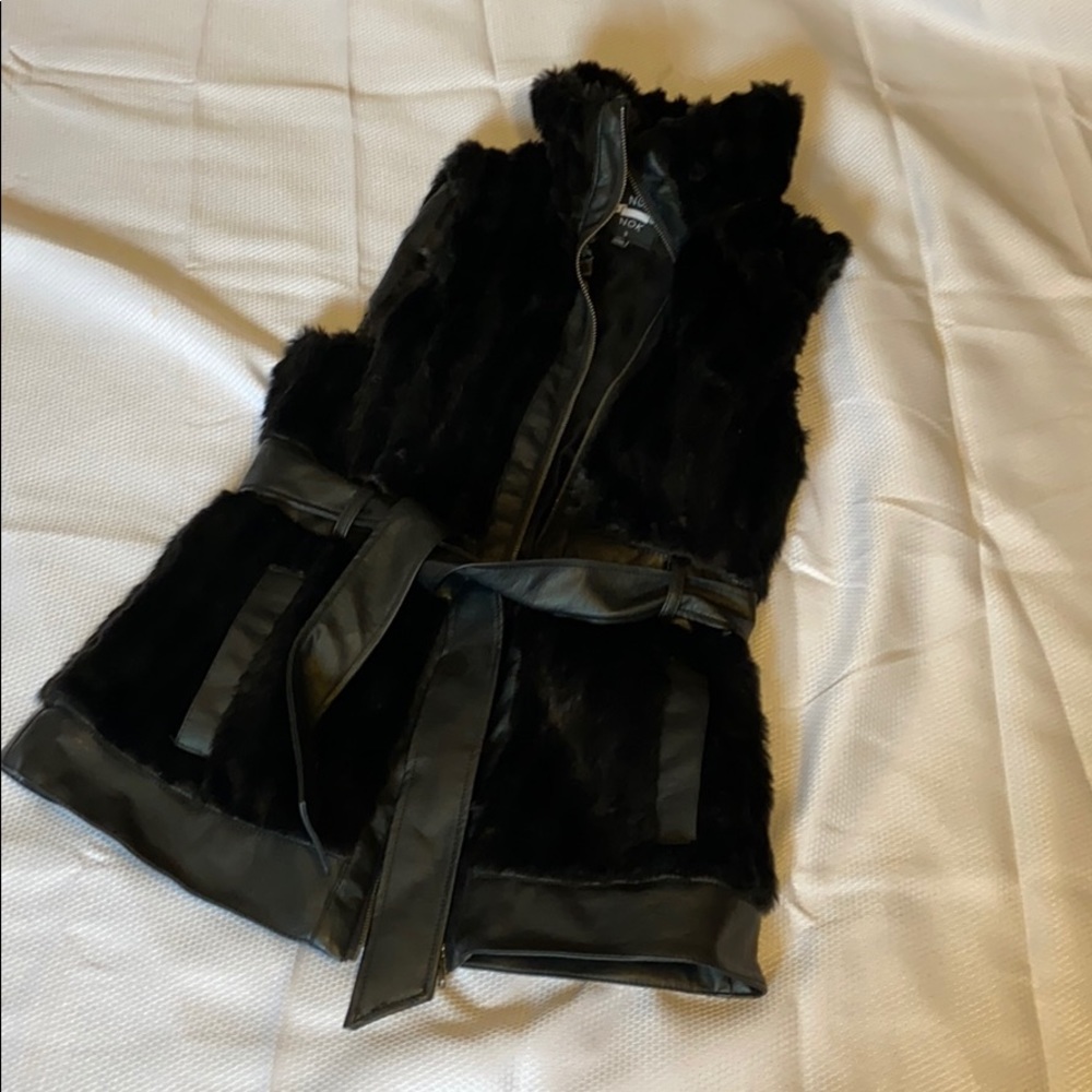 Faux fur vest